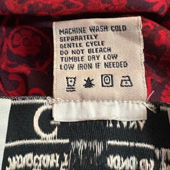 Disney Alice in Wonderland G by Giuliana‎ Women Pants Woman's 10 Red Rose Black - Picture 10 of 12